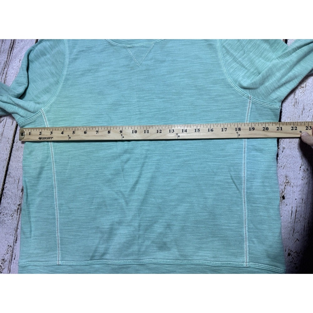 Tommy Bahama Green Heathered Lounge Set Crewneck Short Set Pima Women's M/L - Picture 6 of 9